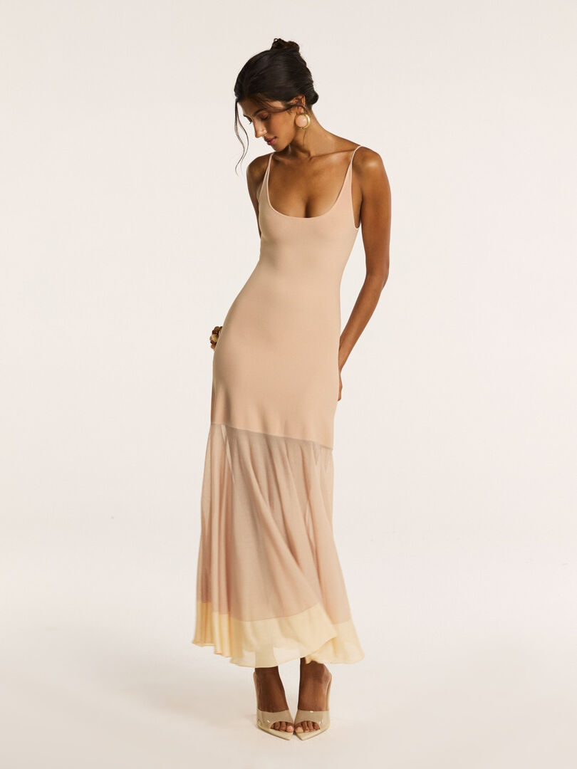 Платье на бретелях Amalfi NUDE