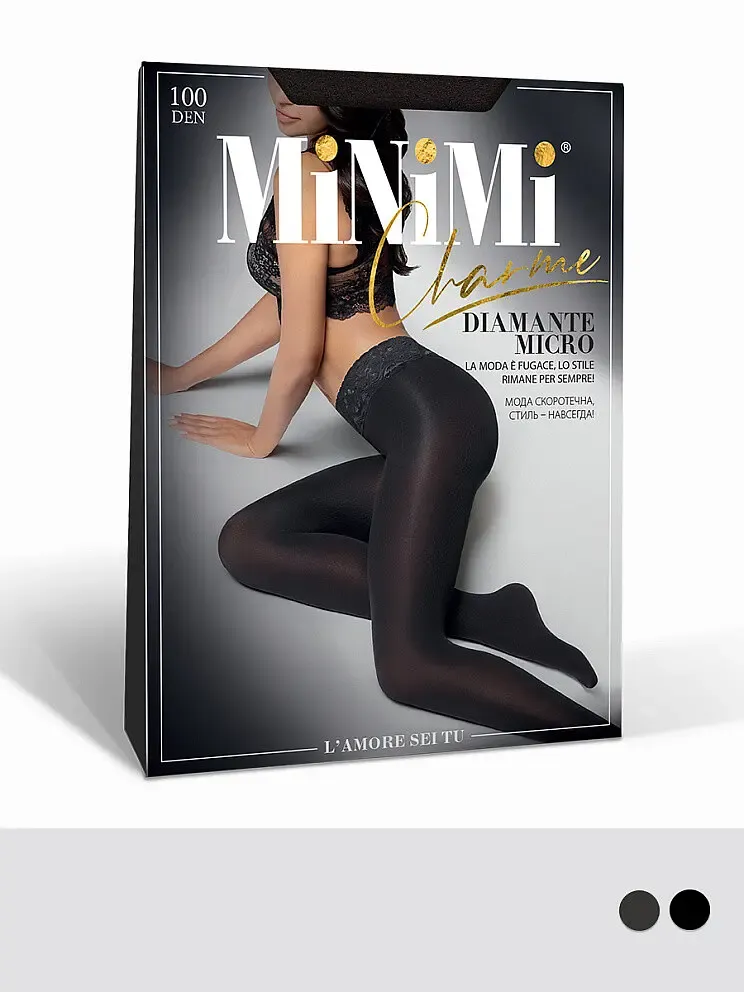 Колготки MINIMI классические 100 den Carbone MINIMI