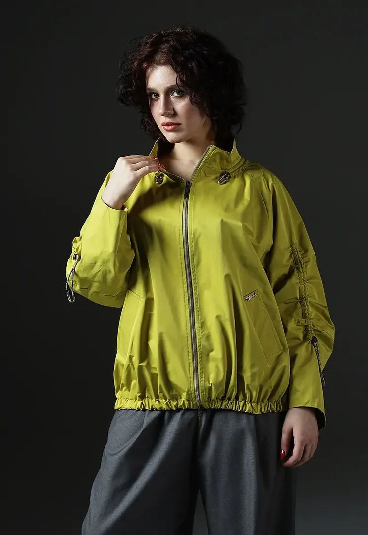 Ветровка Dimma Fashion Studio укороченная салатовая Dimma Fashion Studio