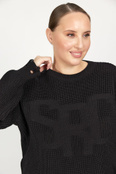 Джемпер свободного силуэта в стиле гранж Plus size Serginnetti фото 3